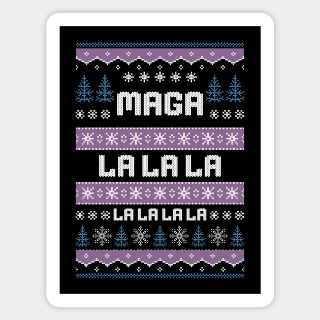 Donald Trump funny Christmas Sticker by QuirkyQuest Creations
